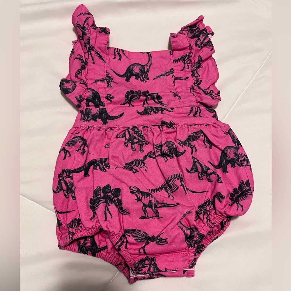 Worthy Threads Bubble Romper Dino